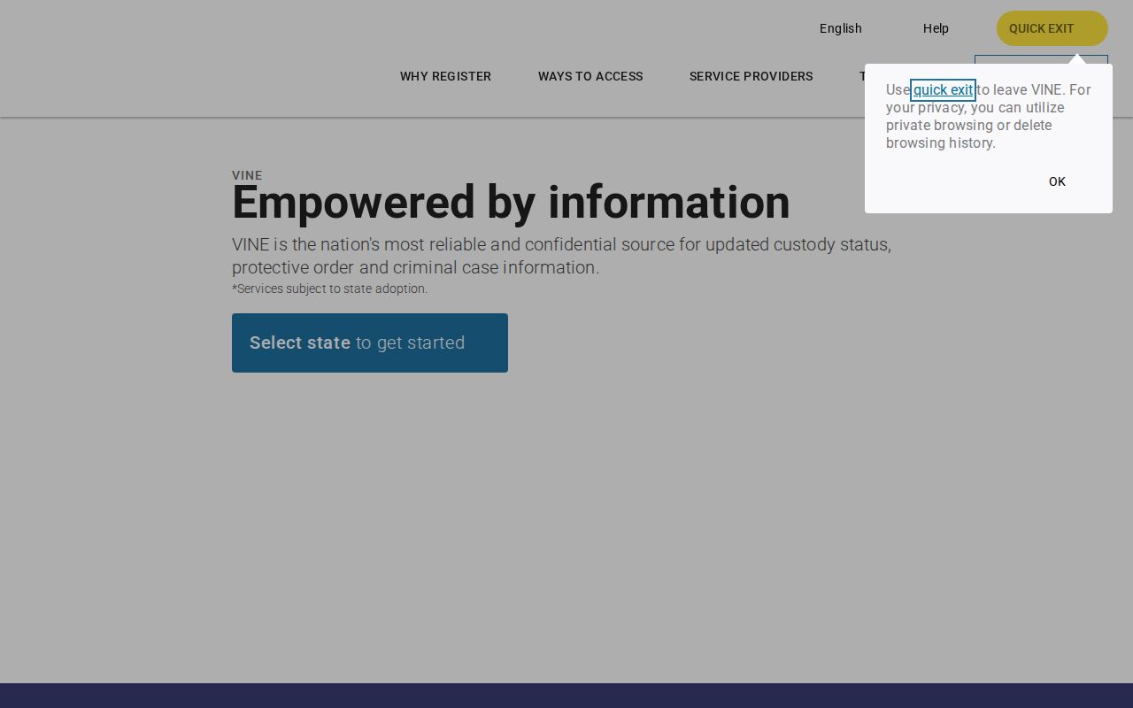 Cumberland County arrest lookup custody status portal